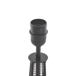 Bordlamper ^ Lindby Croia bordlampe, sort, metal, Ø 28 cm, E27