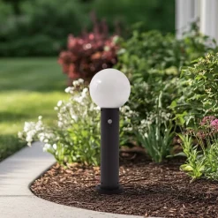 Sokkellamper Med Sensor|Sokkellamper ^ Lindby Dangan sokkellampe, hvid, 60 cm, glas, sensor