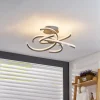 Lindby Loftlamper|Loftlamper > Divalis LED-loftlampe, stepdim, nikkel