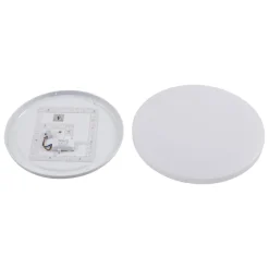 Lindby Udendørs Loftlamper > Doki LED udendørs loftslampe, 34 cm, hvid, plast