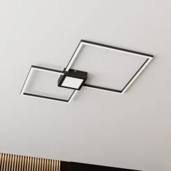 Lindby Loftlamper > Duetto LED-loftlampe, antracit 28 W