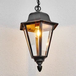 Lindby Udendørs Pendellamper > Edana udendørs hængelampe, 40 cm, antracit, E27, IP44