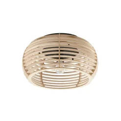Loftlamper ^ Lindby Ediz loftlampe, 1 lyskilde, E27, træ, Ø 44,4 cm