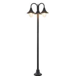 Lindby Lygtepæle > Edric lygtepæl, højde 215 cm, antracit, aluminium