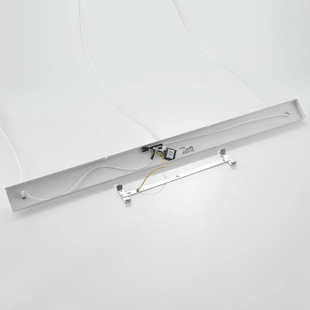 Pendellamper|Pendellamper ^ Lindby Elamira pendellampe, hvid, metal, 133 cm, 3 lyskilder.
