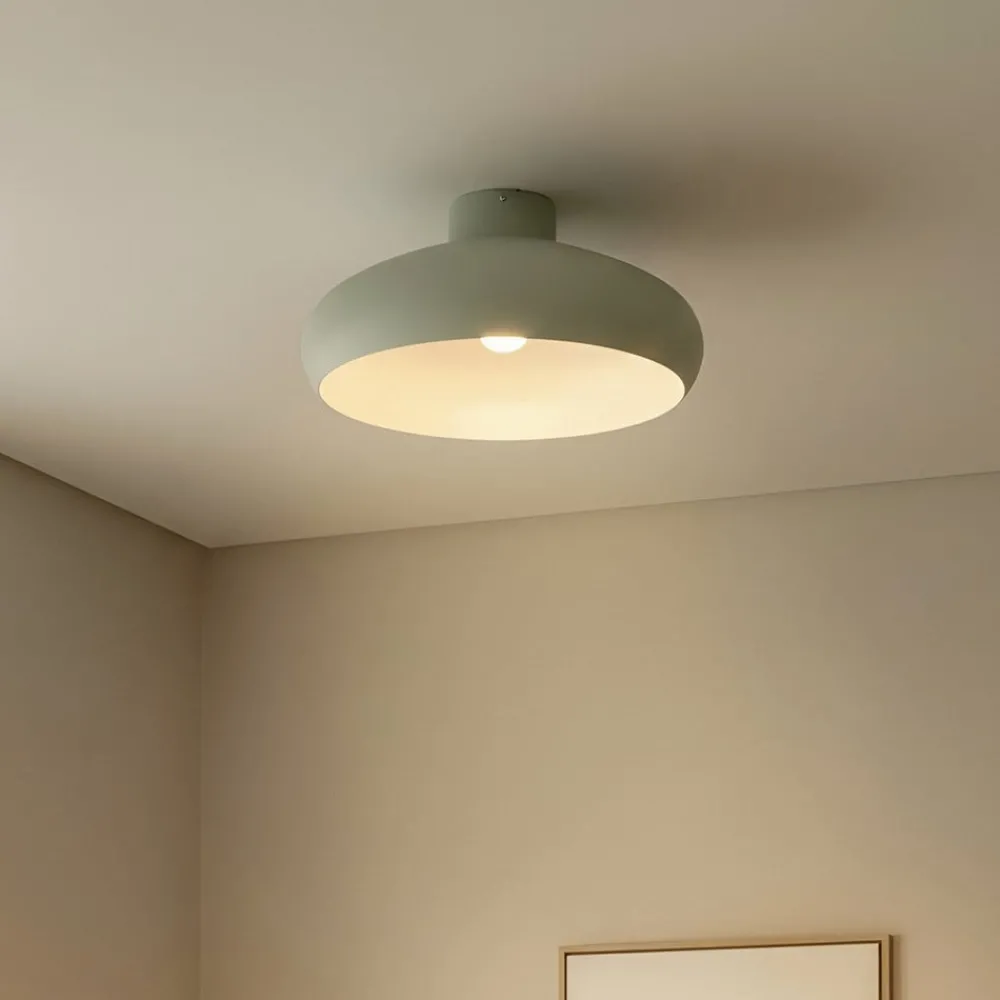 Lindby Loftlamper|Loftlamper > Elover loftlampe, lysegrøn, Ø 45 cm, jern
