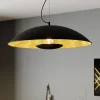 Lindby Pendellamper|Pendellamper > Emilienne pendellampe, sort, guldfarvet, Ø 60 cm