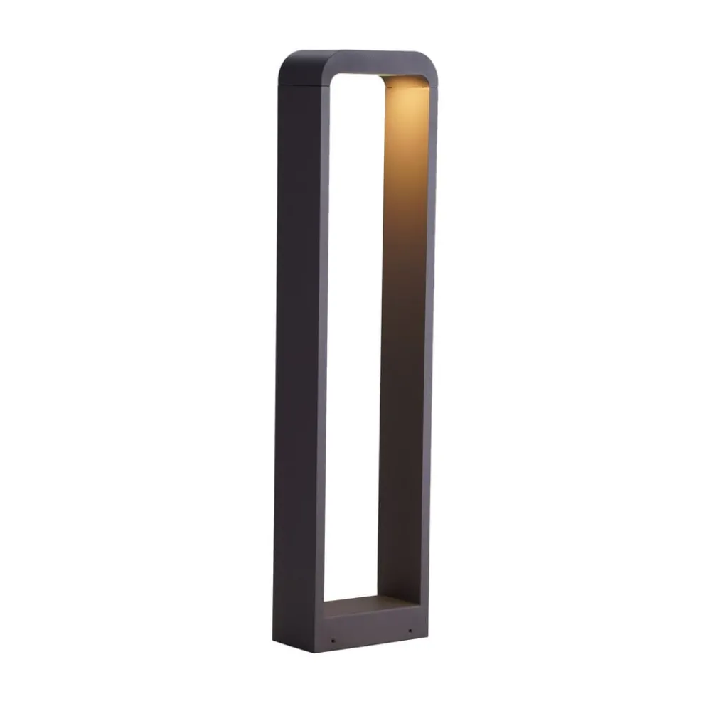 Gadebelysning ^ Lindby Emima LED-gadelampe lavet af aluminium 100 cm