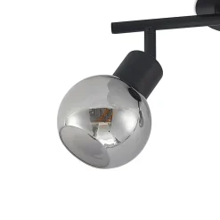 Lindby Loftlamper|Loftlamper > Eridia loftspot, sort, 2 lyskilder