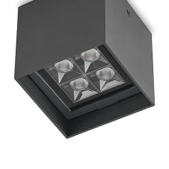 Lindby Udendørs Loftlamper > Eveta LED-loftlampe, 10 cm, antracit, aluminium, IP65