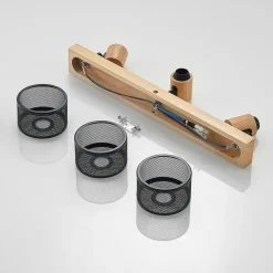 Lindby Spotlights > Evinora loftspot af træ, 3 lyskilder