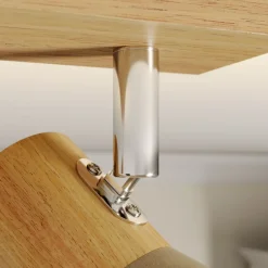 Gang|Loftlamper ^ Lindby Filiz spotlight, 2 lyskilder, 27 cm, træ, beton, E14
