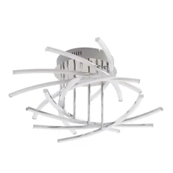 Lindby Loftlamper > Flakira LED-loftlampe, 10 lyskilder, krom
