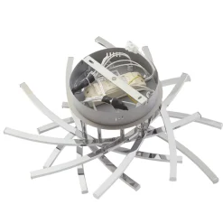 Lindby Loftlamper > Flakira LED-loftlampe, 10 lyskilder, krom