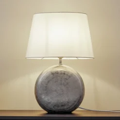 Lindby Bordlamper > Florentino bordlampe, 49 cm, keramik, tekstil