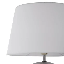 Lindby Bordlamper > Florentino bordlampe, 49 cm, keramik, tekstil