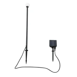 Lindby Udendørs Spot > Freydis LED-solcellelampe, sort, aluminium, 2.000 K