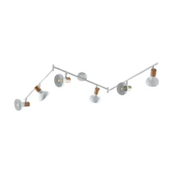 Lindby Loftlamper|Loftlamper > Fridolin loftspot, 160 cm, 6 lyskilder, hvid, metal