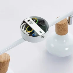 Lindby Loftlamper|Loftlamper > Fridolin loftspot, 160 cm, 6 lyskilder, hvid, metal