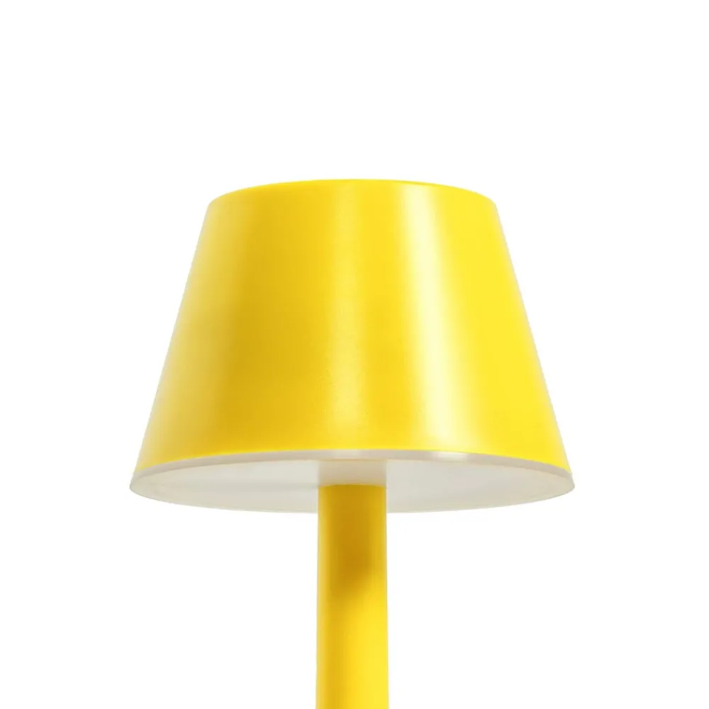 Lindby Dekorationsbelysning|Terrassebelysning > genopladelig LED-lampe Gaja, gul, USB, IP44, RGBW, dæmpbar