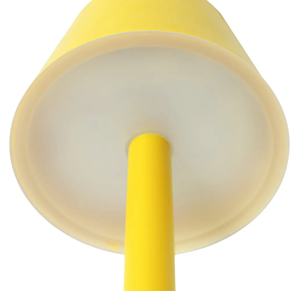 Lindby Dekorationsbelysning|Terrassebelysning > genopladelig LED-lampe Gaja, gul, USB, IP44, RGBW, dæmpbar