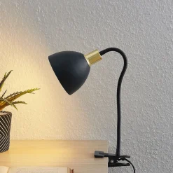Bordlamper ^ Lindby Genora klemmelampe i sort