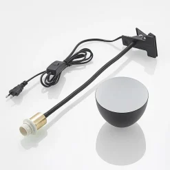 Bordlamper ^ Lindby Genora klemmelampe i sort