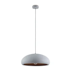 Lindby Gang|Pendellamper > Gerwina pendellampe, hvid/guld, metal, 40 cm, E27