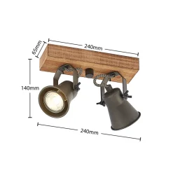 Lindby Loftlamper|Loftlamper > Grandesa loftspot, 2 lyskilder