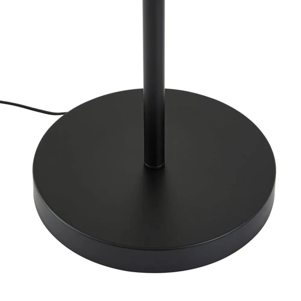 Lindby Gulvlamper|Gulvlamper > Gulvlampe Aovan, sort, hylde, USB-port