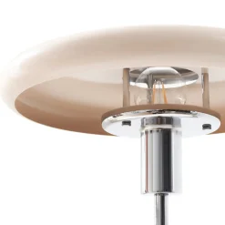 Lindby Pendellamper|Gulvlamper > gulvlampe Branford, retro, beige, metal/travertin