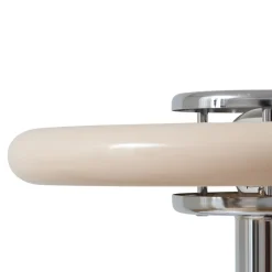 Lindby Pendellamper|Gulvlamper > gulvlampe Branford, retro, beige, metal/travertin