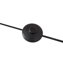 Lindby Gang|Gulvlamper > gulvlampe Charlia, hvid, valnøddetræ, højde 150 cm