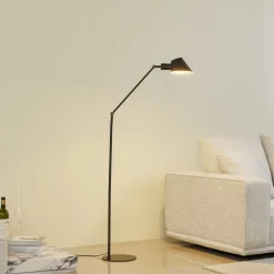Lindby Gulvlamper > gulvlampe Corali, sort, metal, højde 176,5 cm