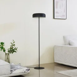 Lindby Gulvlamper|Gulvlamper > gulvlampe Edion, sort, metal