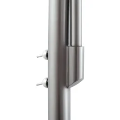 Lindby Gang|Gulvlamper > gulvlampe Jaileen, grå, tekstil, 170 cm, læselampe