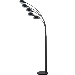 Lindby Pendellamper|Gulvlamper > gulvlampe Jewa, sort, metal, 5 lyskilder, E14