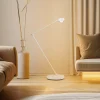 Gulvlamper ^ Lindby gulvlampe Jyla, hvid, linse, 3000K, GX53, jern