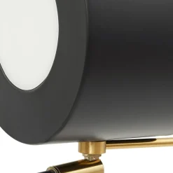 Lindby Gulvlamper > gulvlampe Kaida, sort, metal