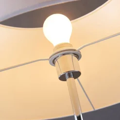 Lindby Gang|Gulvlamper > gulvlampe Katie, 162 cm, hvid, tekstil, træ, stativ
