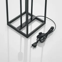 Pendellamper|Gulvlamper ^ Lindby gulvlampe Krisha, sort, metal, 3 lyskilder, E27