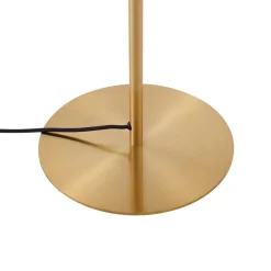 Lindby Gulvlamper|Gulvlamper > Gulvlampe Lelia, rav, glas, metal, 150 cm
