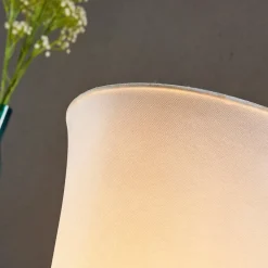 Lindby Pendellamper|Gulvlamper > gulvlampe Liana, højde 123 cm, hvid, tekstil