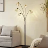 Lindby Gulvlamper|Gulvlamper > gulvlampe Lielle, naturlig bambus, 5 lyskilder, 190 cm