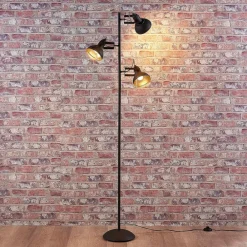 Lindby Pendellamper|Gulvlamper > gulvlampe Lilly, sort, metal, 170 cm, E14