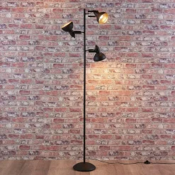 Lindby Pendellamper|Gulvlamper > gulvlampe Lilly, sort, metal, 170 cm, E14