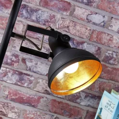Lindby Pendellamper|Gulvlamper > gulvlampe Lilly, sort, metal, 170 cm, E14