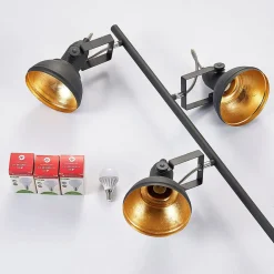 Lindby Pendellamper|Gulvlamper > gulvlampe Lilly, sort, metal, 170 cm, E14