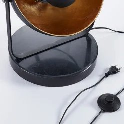 Lindby Gulvlamper|Gulvlamper > gulvlampe Muriel, 3 lyskilder, sort/guld, metal