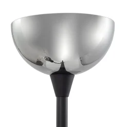 Lindby Gulvlamper > gulvlampe Nehemia, sort, glas, læselampe, 185 cm